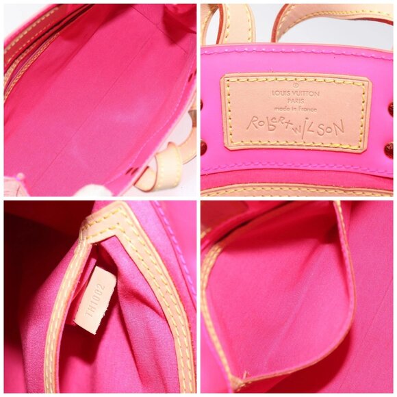 LOUIS VUITTON Monogram Vernis Fluo Reade PM Hand Bag Red M91903 Auth yk17584AV - Picture 15 of 16